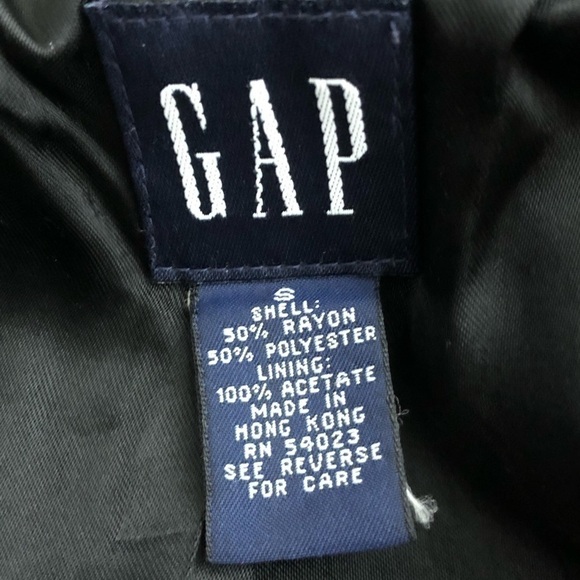 Gap black hooded zip up jacket, small - Picture 2 of 7